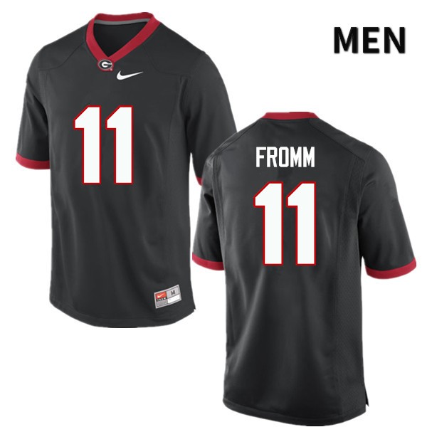 Georgia Bulldogs Men's Jake Fromm #11 Black Stitched College UGA Football Jersey 23UM015RP